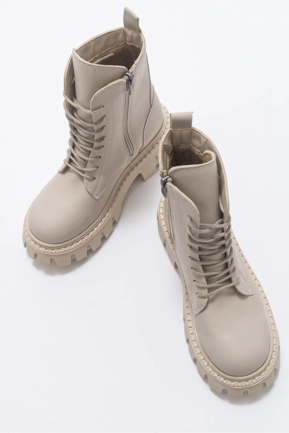LuviShoes  Tool Beige Damenstiefel