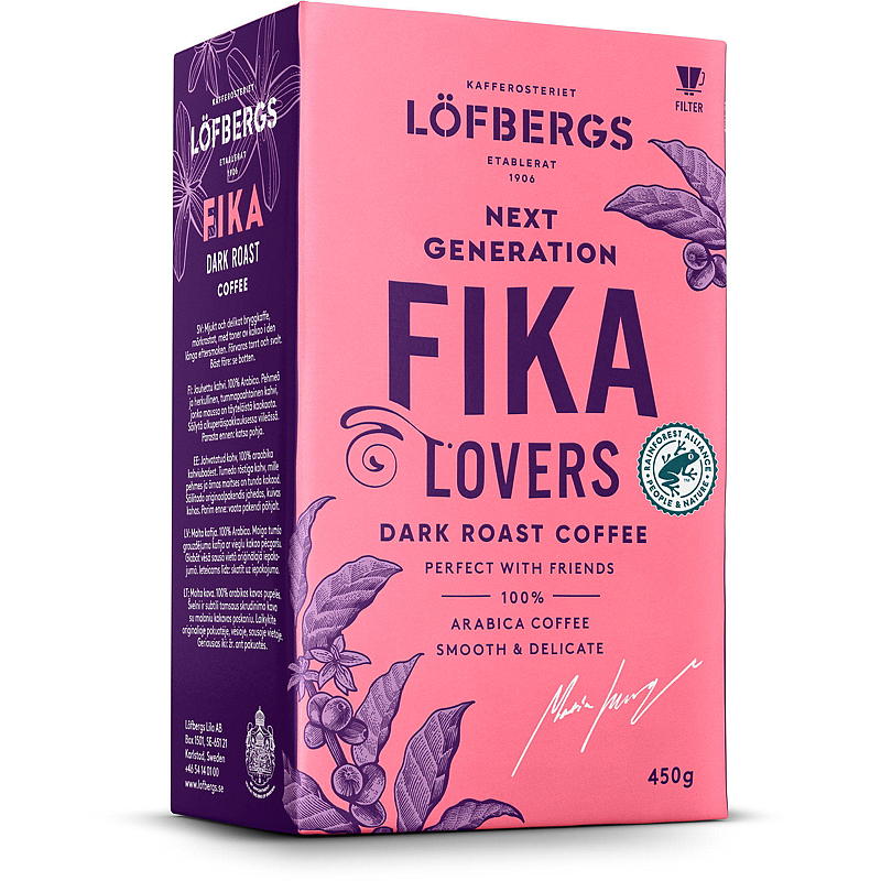 Löfbergs Kaffe filtermalt 450 g Fika NGCL Löfbergs