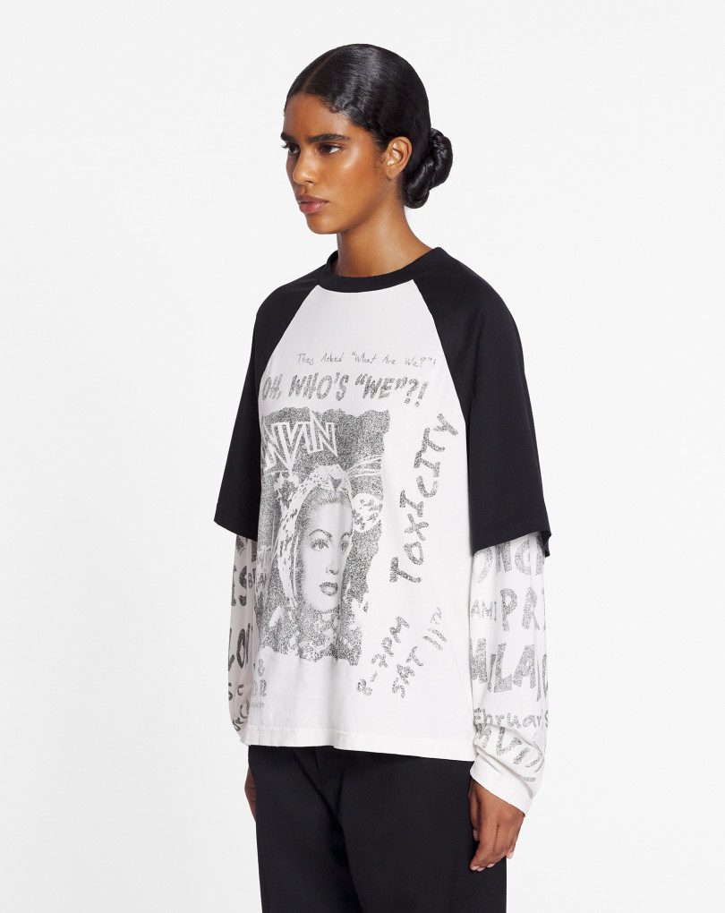 T-SHIRT À MANCHES LONGUES IMPRIMÉ LANVIN X FUTURE