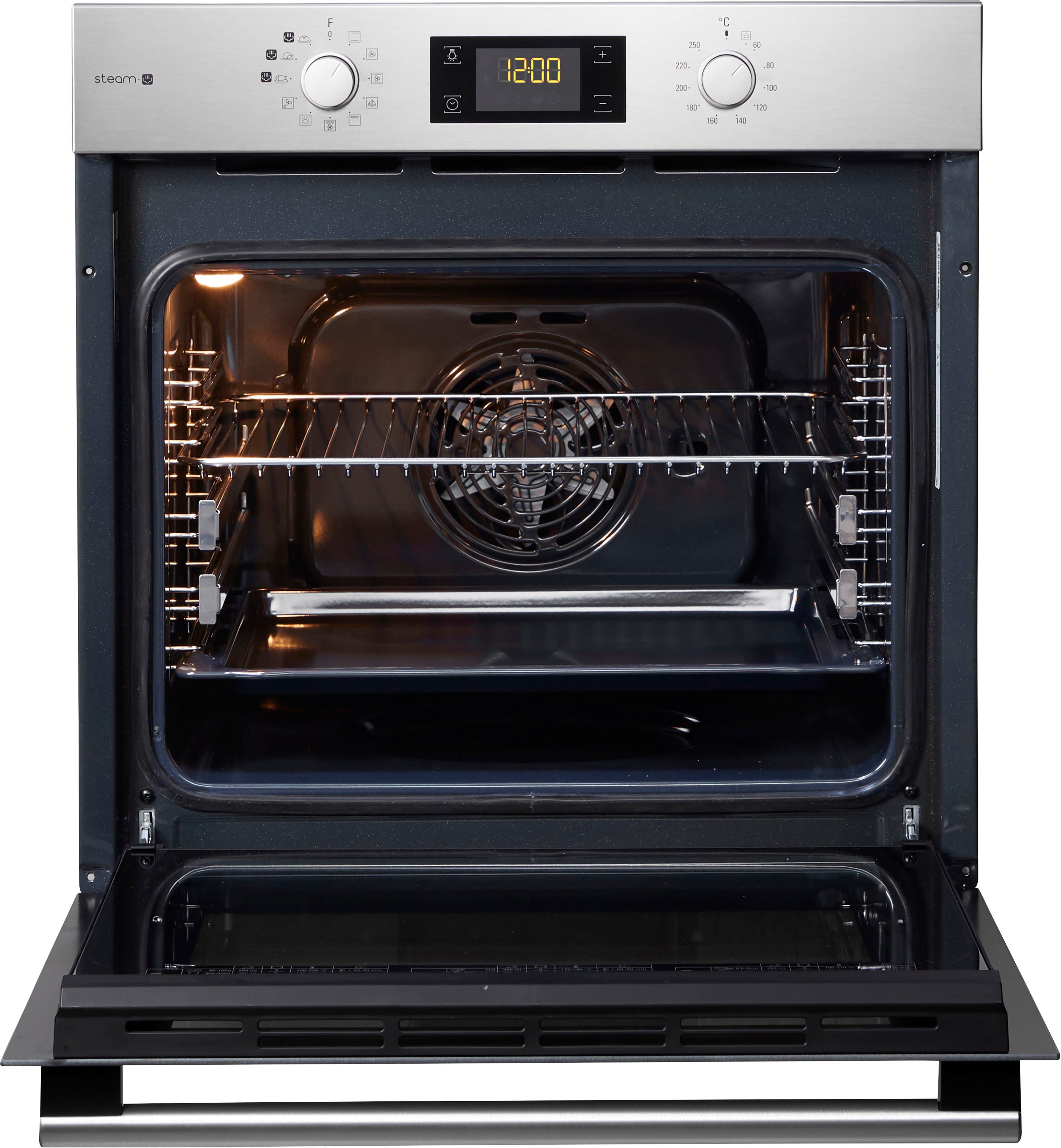 BAUKNECHT Einbaubackofen BAR2S K8 V2 IN, mit Backauszug, mit Dampffunktion