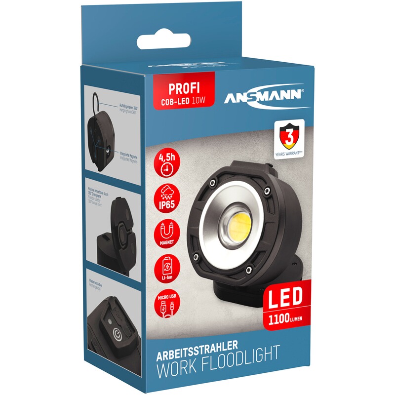 Ansmann Set - Strahler FL1100R & Mini-Booster