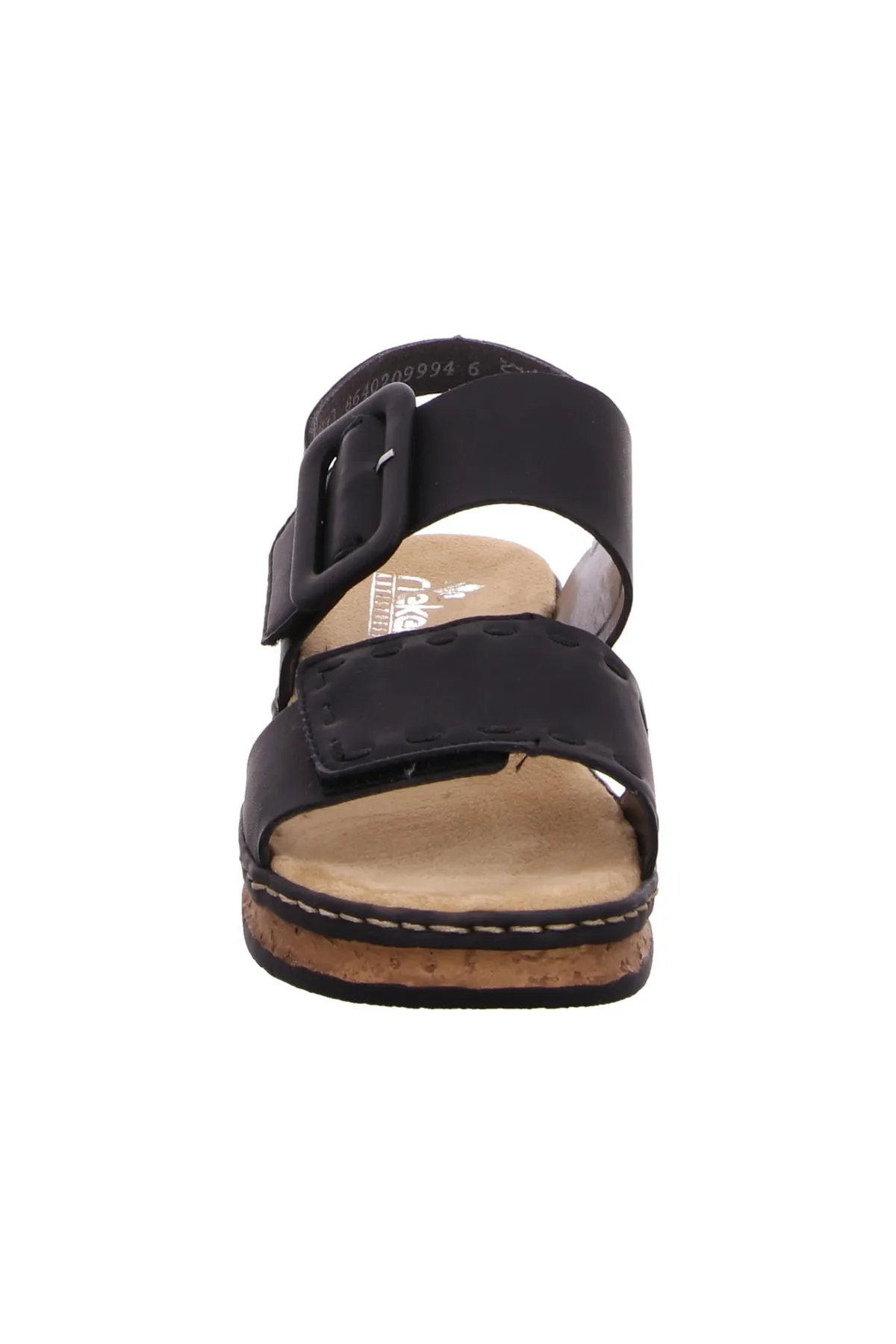 Rieker  Sandalette - Schwarz - Flacher Absatz