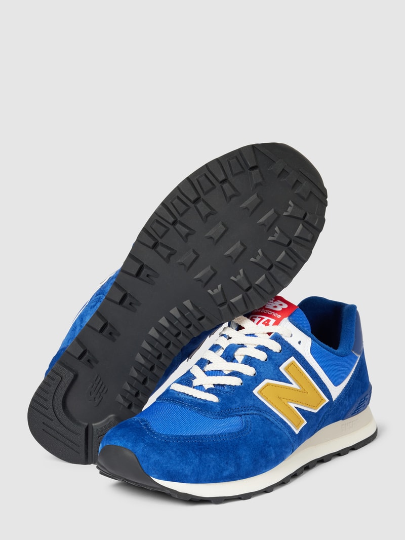 Sneaker mit Label-Print Modell 'CHUNKY' in blau