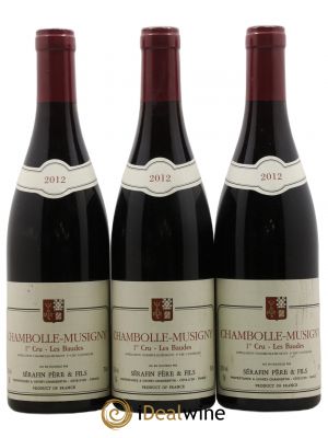 Chambolle-Musigny 1er Cru Les Baudes Christian Sérafin Père et Fils  2012 - Lot de 3 Bouteilles