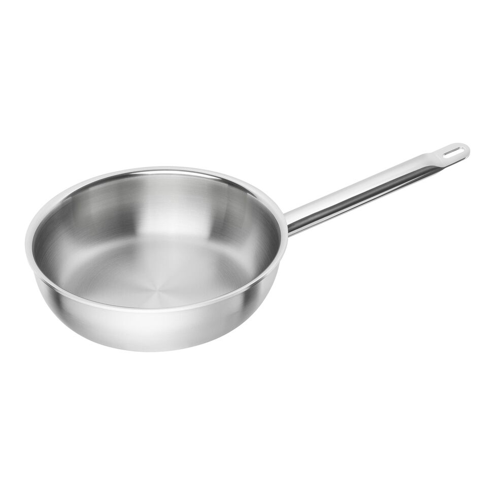 Bratpfanne 24 cm, 18/10 Edelstahl, Silber