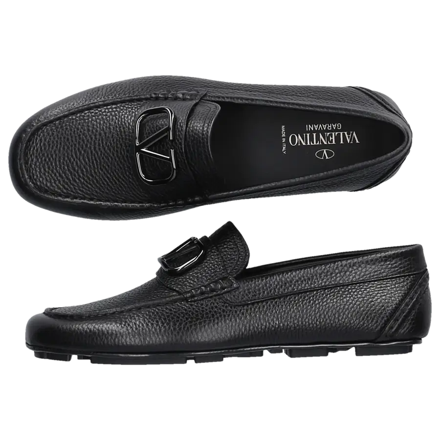 Valentino Garavani - Loafer VLOGO Kalbsleder - schwarz