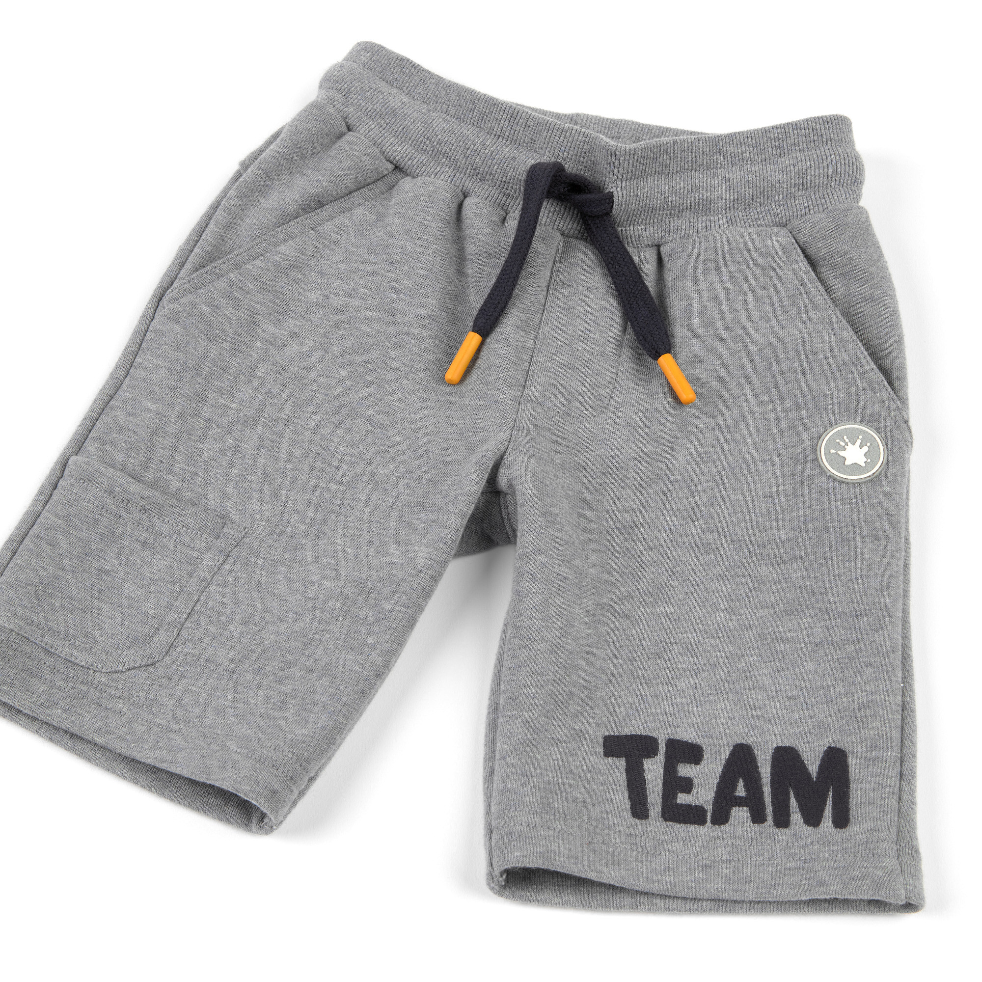 Grau melierte Kinder Sweat Bermuda