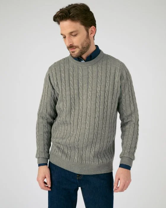 Pull maille torsades