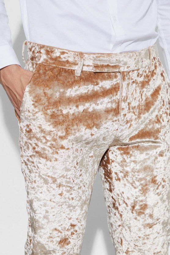Skinny Samt-Hose