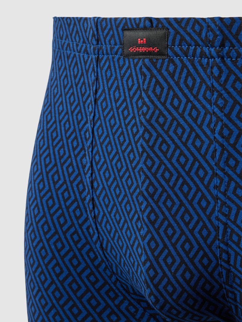 Boxershorts mit Label-Patch Modell 'X-LASTIC' im 2er-Pack in blau