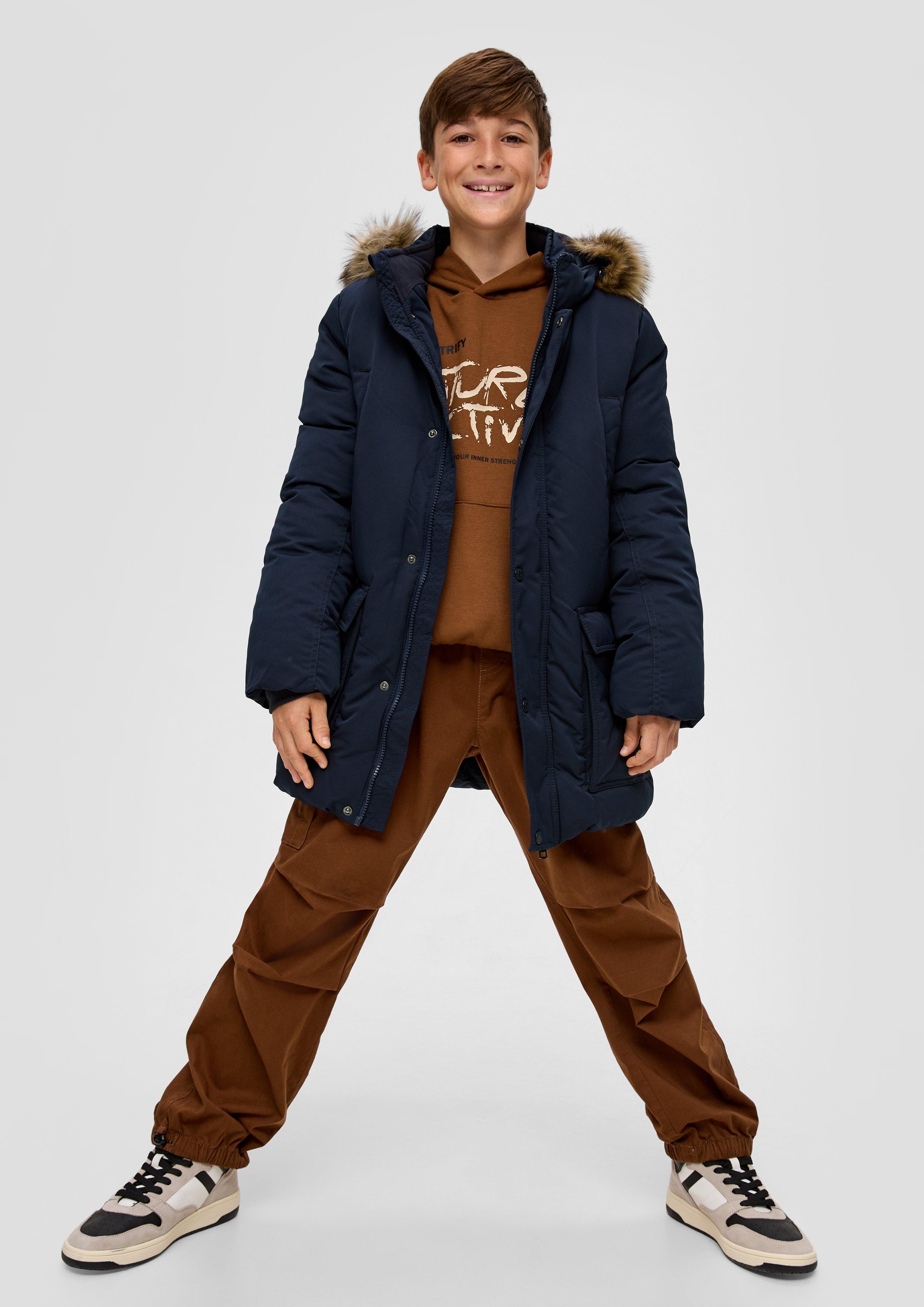 Jacke mit abnehmbarem Kunstfell  2132196-5952