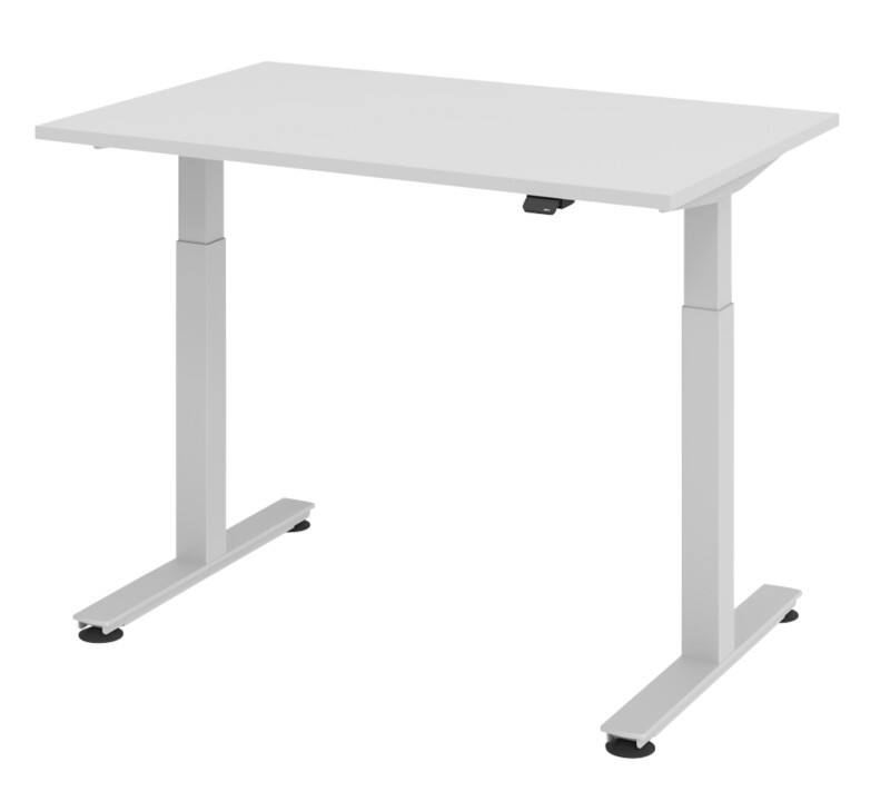 Hammerbacher Sitz-Stehschreibtisch XMST Grau, Silber 1.200 x 800 x 650 mm