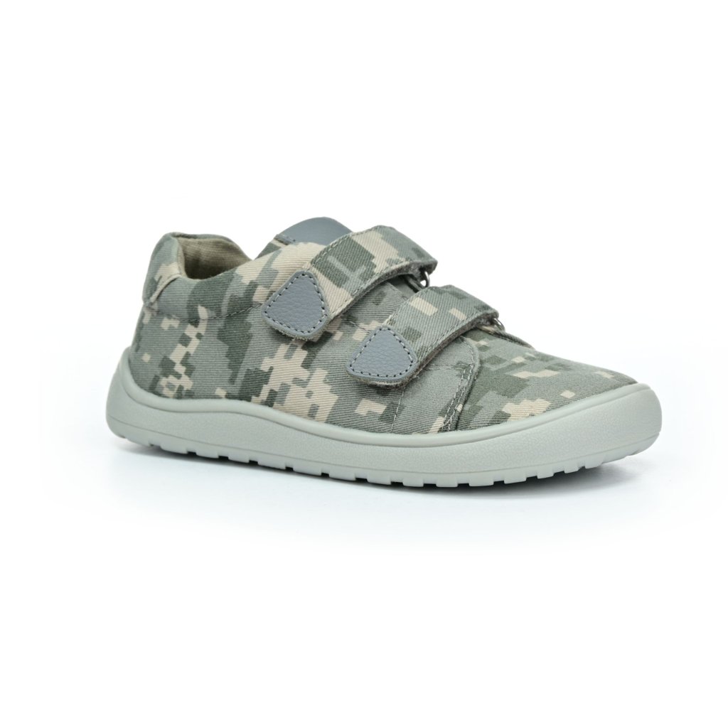 Protetika Roby Grigio Canvas Barfußschuhe Klett
