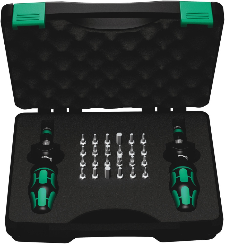 Jeu de tournevis dynamométriques Wera 05074738001 7440/41 Kraftform, 0,3-3,0 Nm, 26 pièces