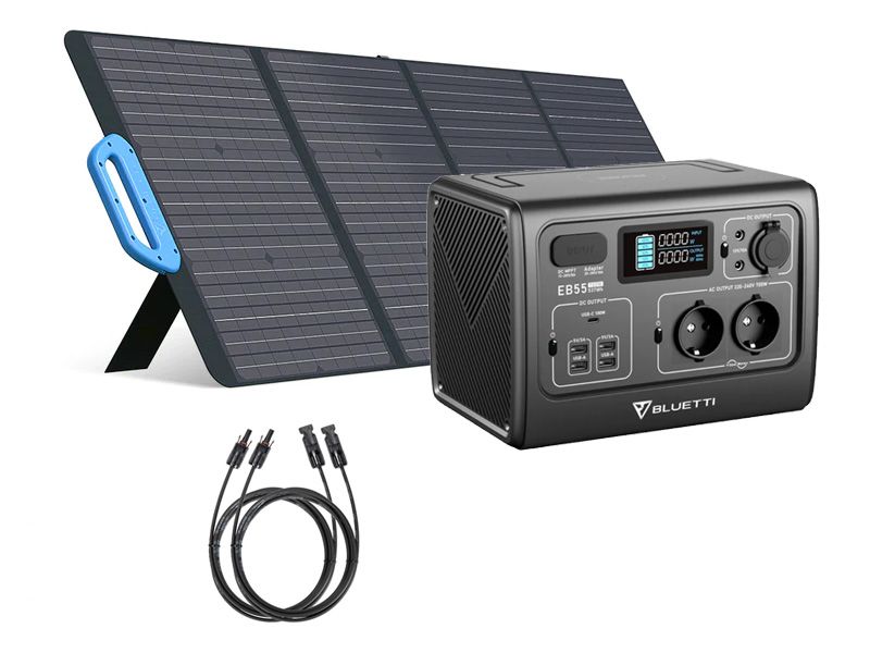 Bluetti EB55 mit PV120 Solarmodul