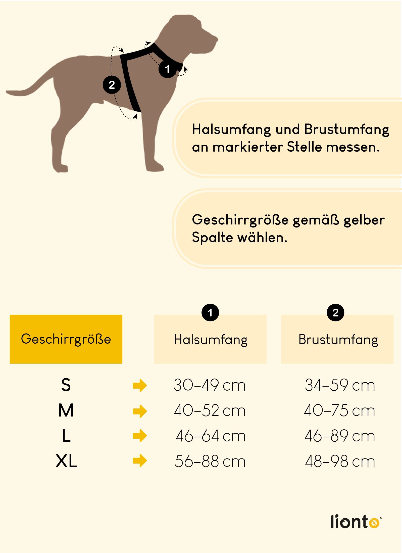 Lionto Hundegeschirre Lionto Hundegeschirr blau XL