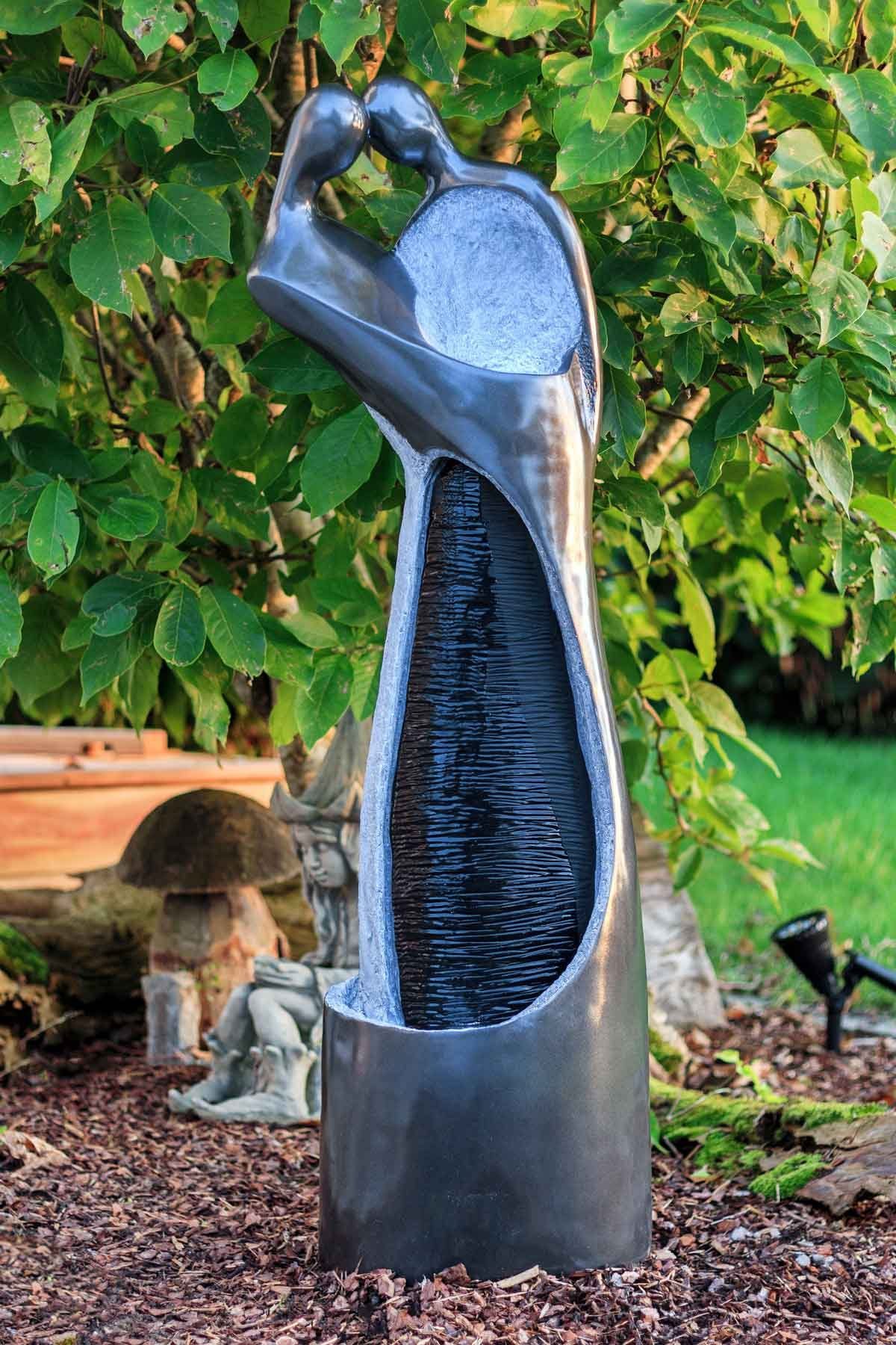 Kiom Gartenbrunnen Springbrunnen Figurenbrunnen FoPair Led 118cm, 36 cm Breite