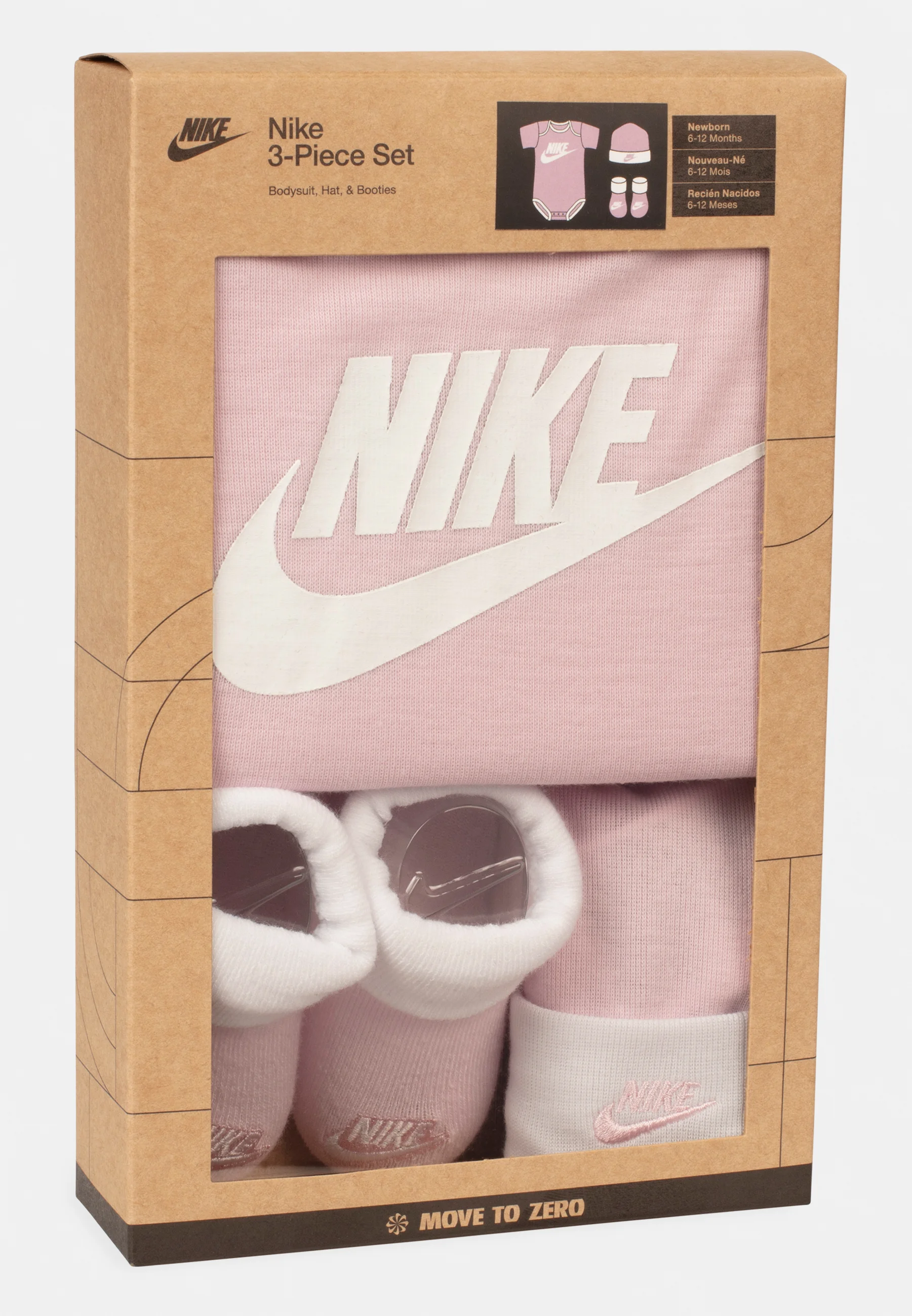 Nike Sportswear NIKE BABY SET DE REGALO DE 3 PIEZAS BODY BOOTIES & BEANIE UNISEX - Gorra