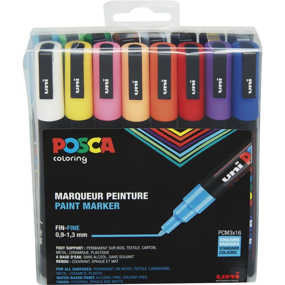 uni-ball Lackmarker uni-ball POSCA PC-3M Marker - 0,9 mm - Sets