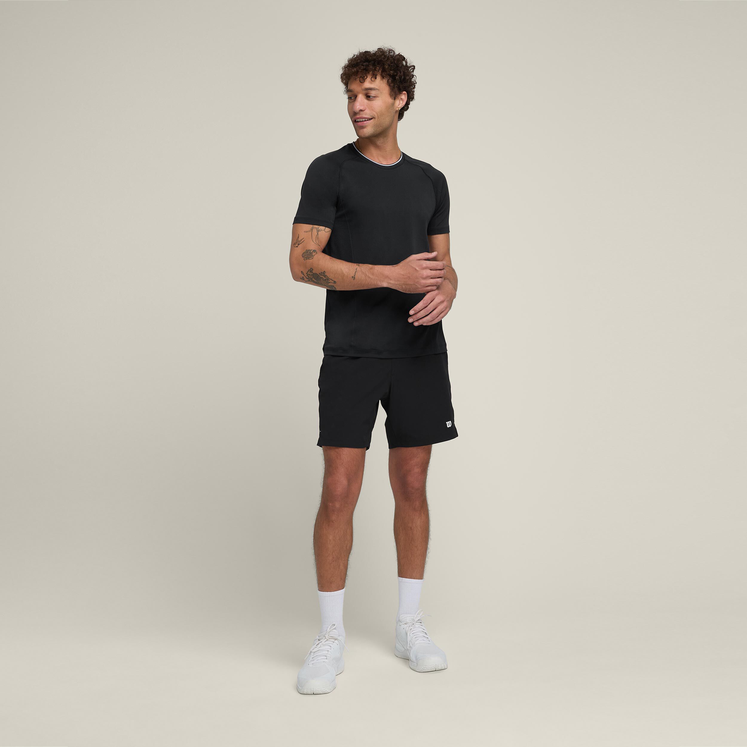 Team Players Seamless Crew T-Shirt Herren - Schwarz