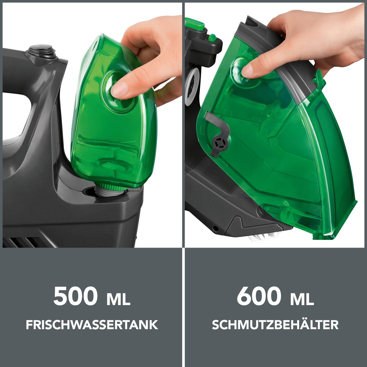 CLEANmaxx Teppichreinigungsgerät Polster- & Teppichreiniger kabellos 3in1, 150 W, Waschsauger Polsterreiniger Akku Nasssauger