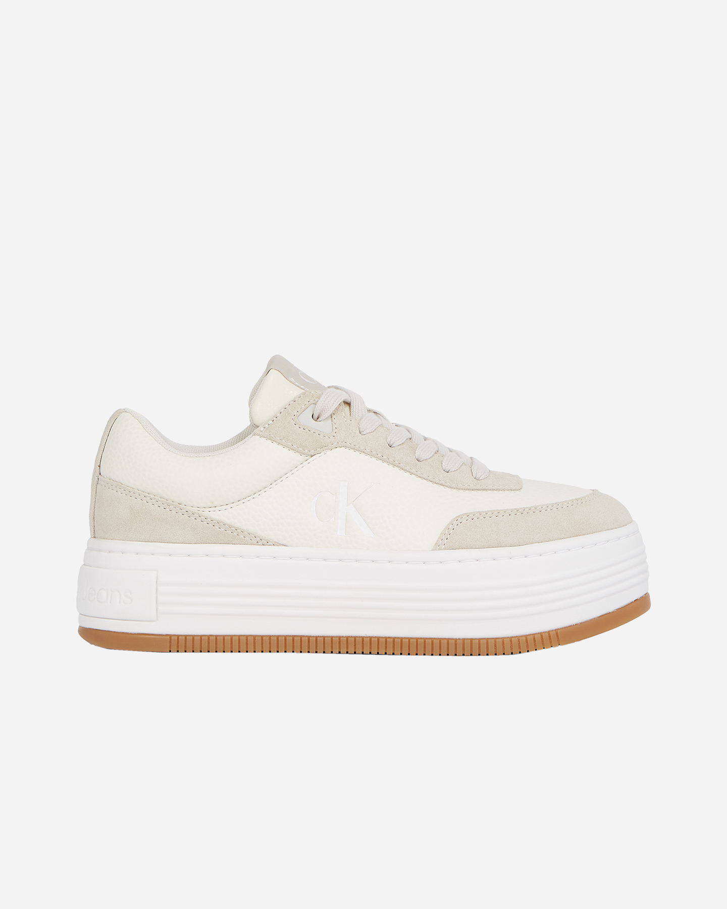 Calvin Klein Jeans Bold Flatf Low Lace sneakers in maat W YW0YW01797-0LH