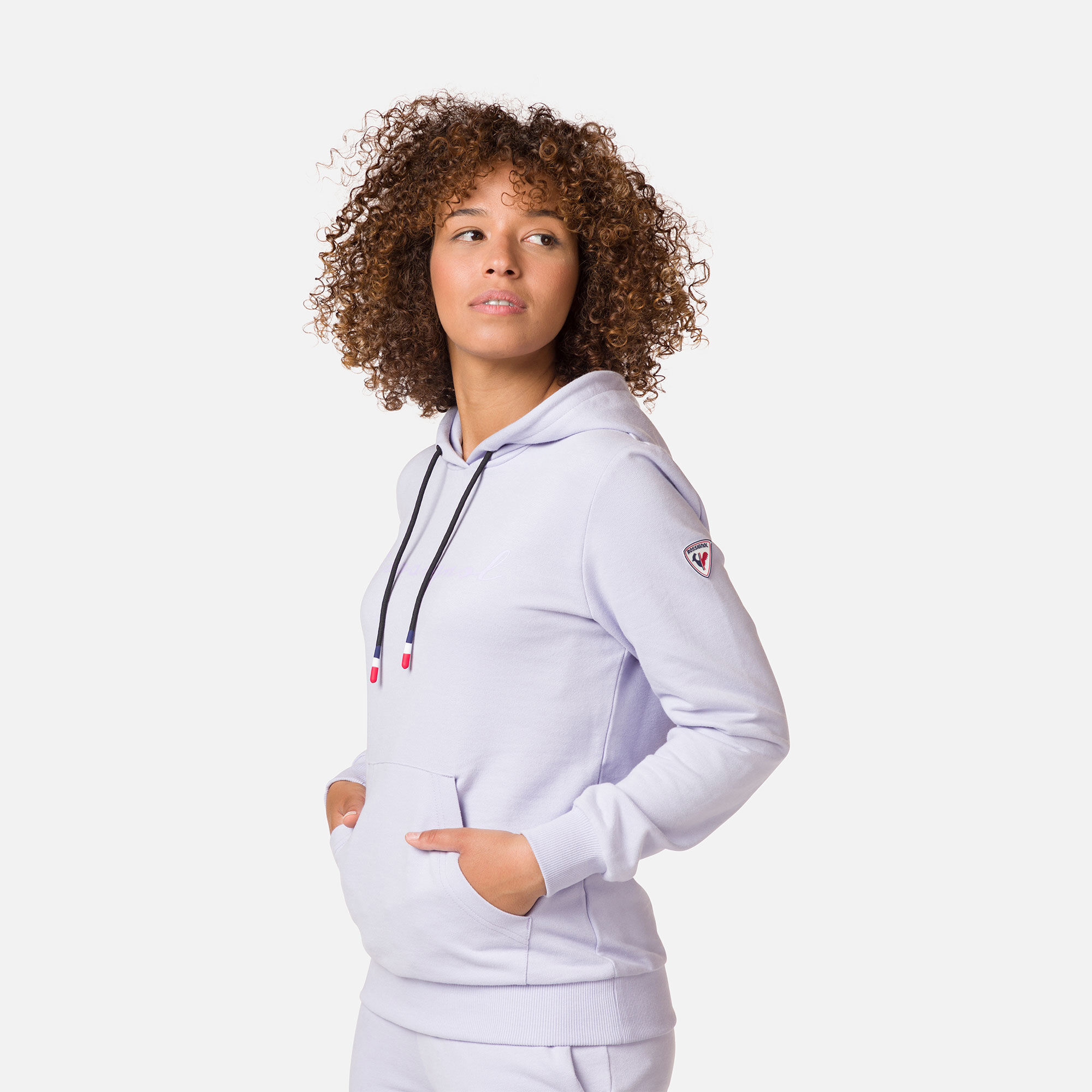 Sweat en coton à capuche Logo Femme