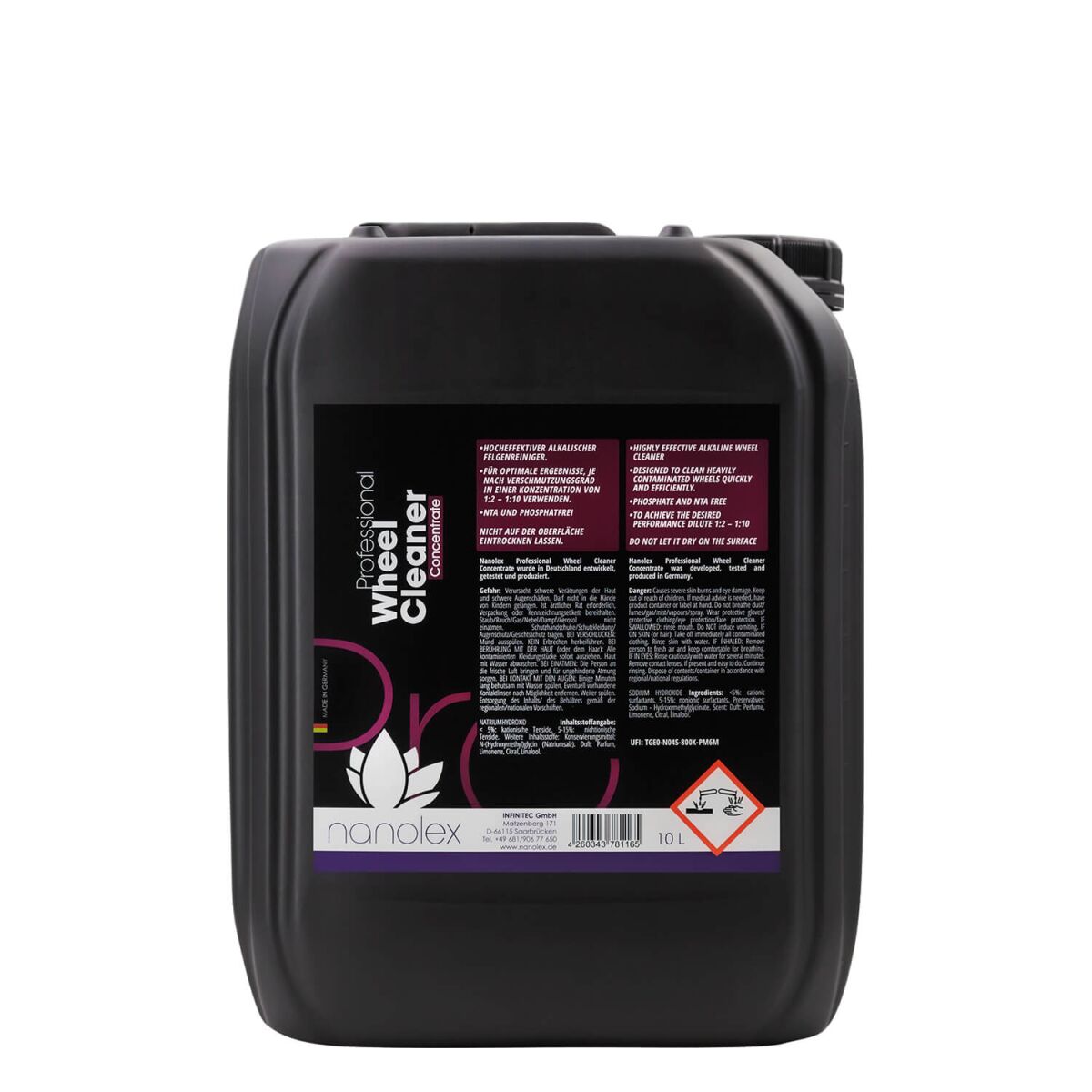 Nanolex Professional Wheel Cleaner Concentrate 10L