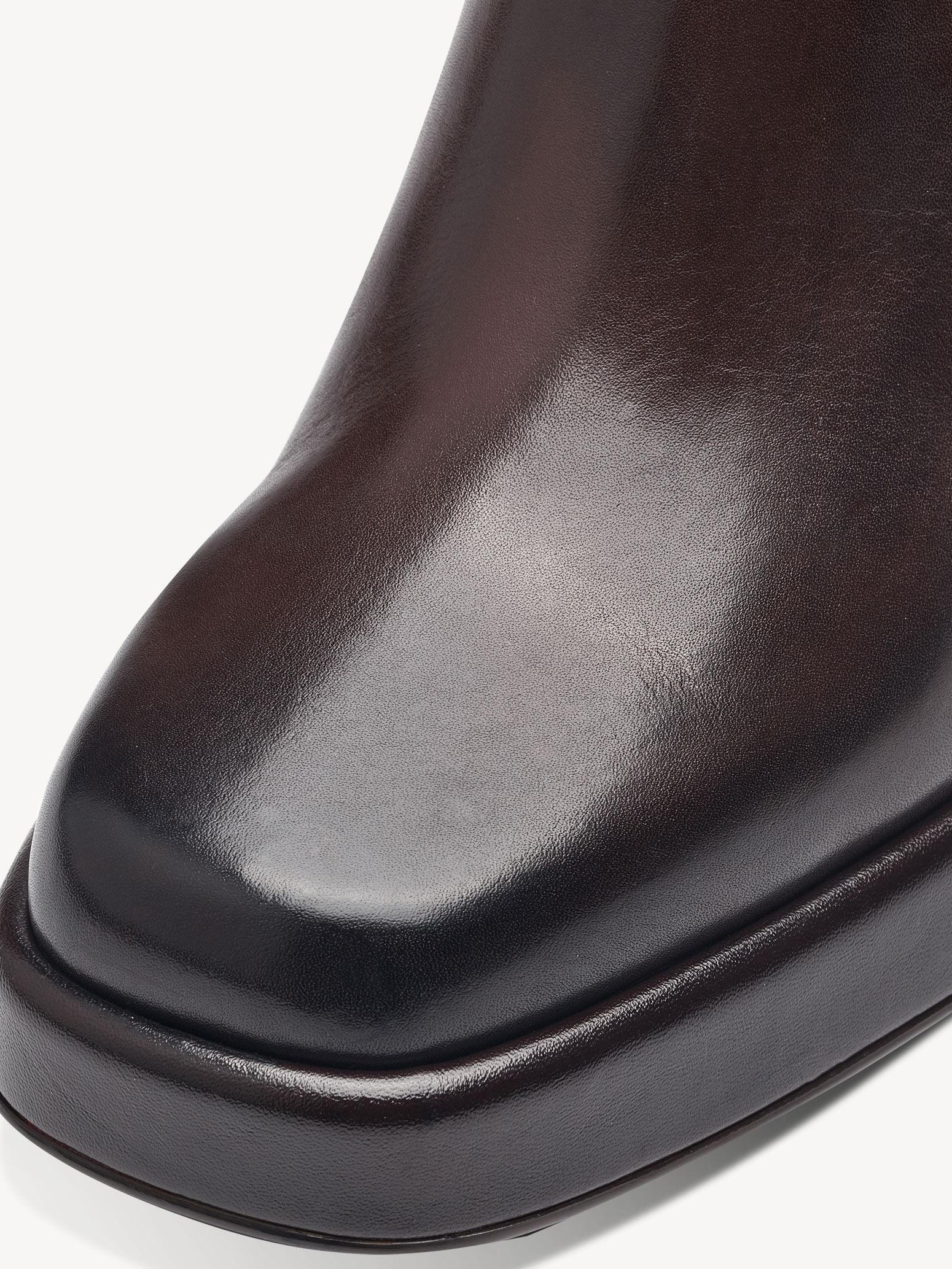 Bottine en cuir - marron