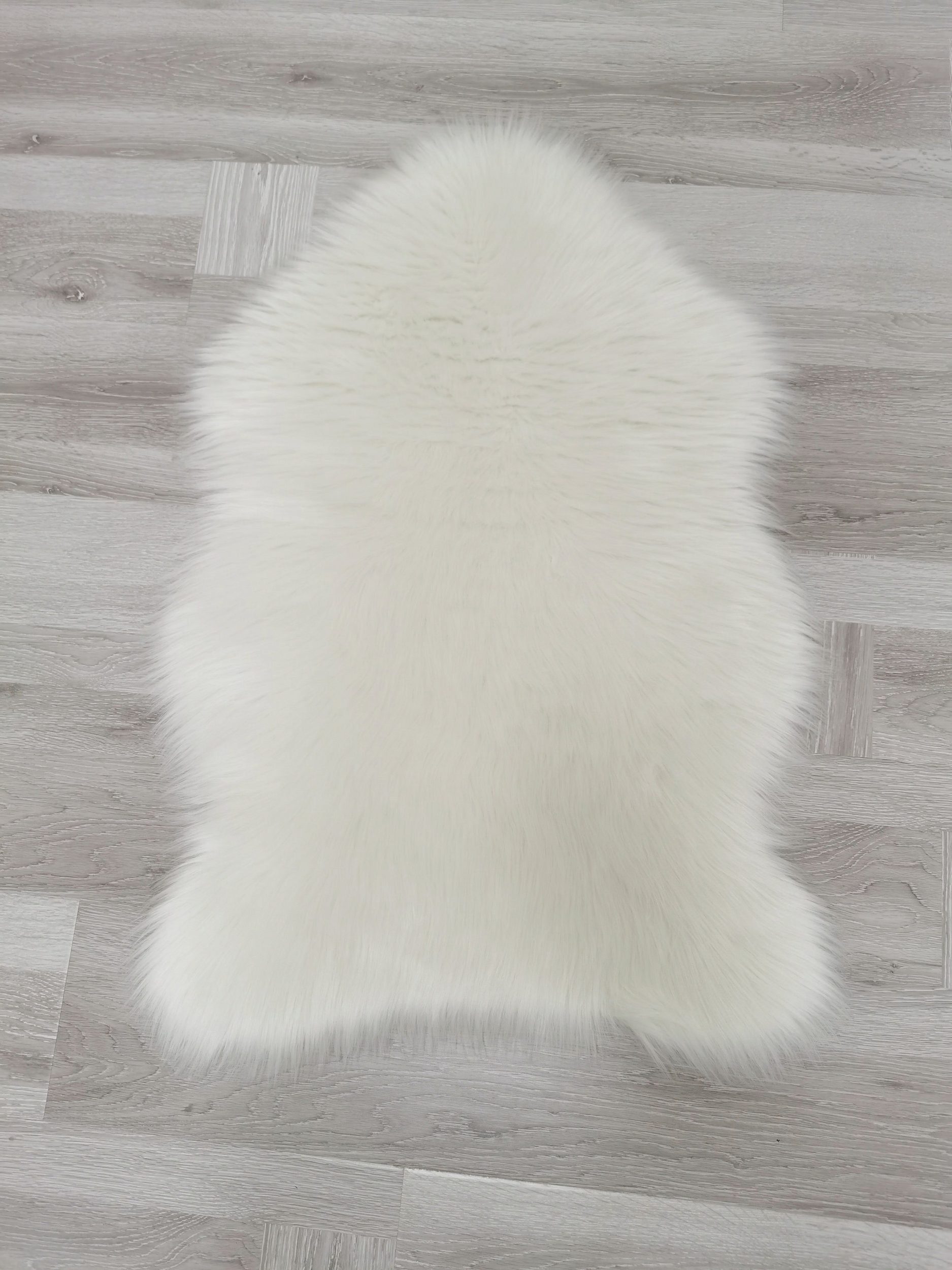 Fellteppich Hochflor Teppich Für Schlafzimmer/Wohnzimmer, Weihnachtsdeko, Elegear, Schaffell-Optik, Höhe: 60 mm, 60*180cm