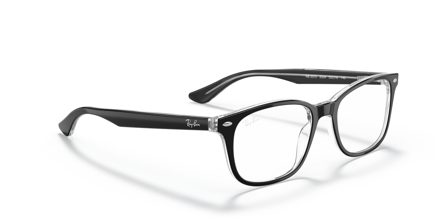 RB5375 OPTICS - Negru lucios pe transparent