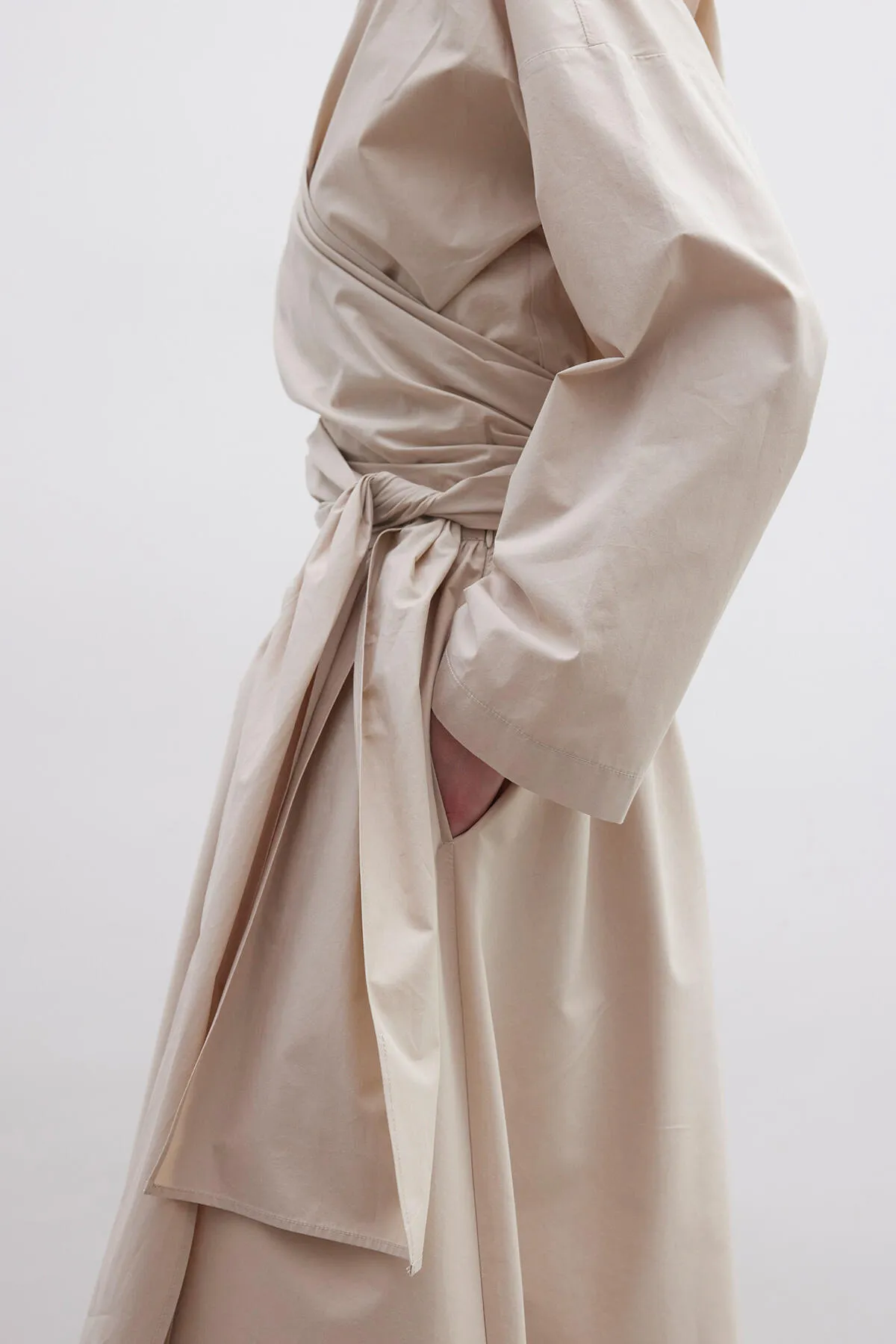 Manuka  Premium Hemd im Kimono-Stil, Kamel