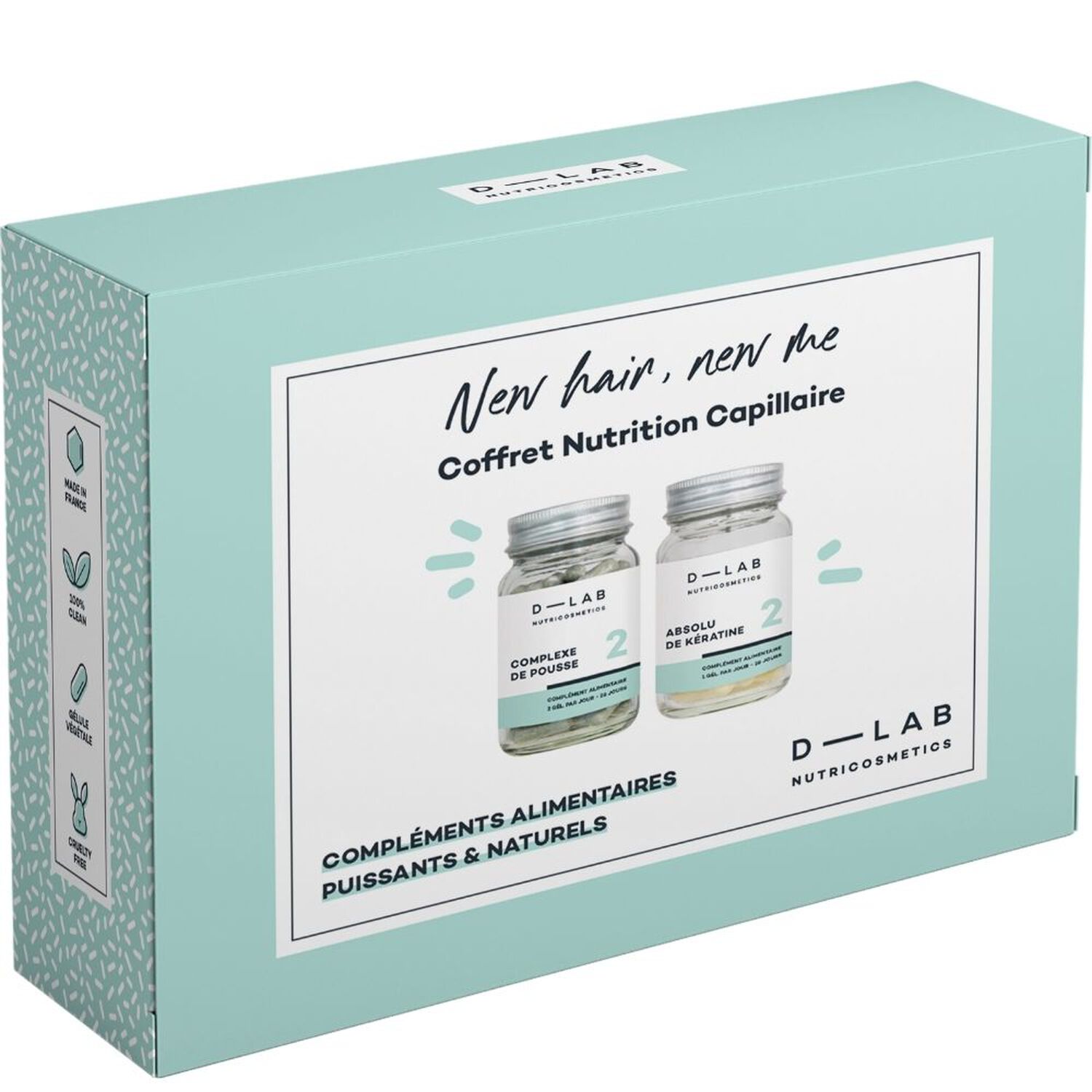 d-lab nutricosmetics New Hair New Me Coffret 2 Compléments Alimentaires Capillaire