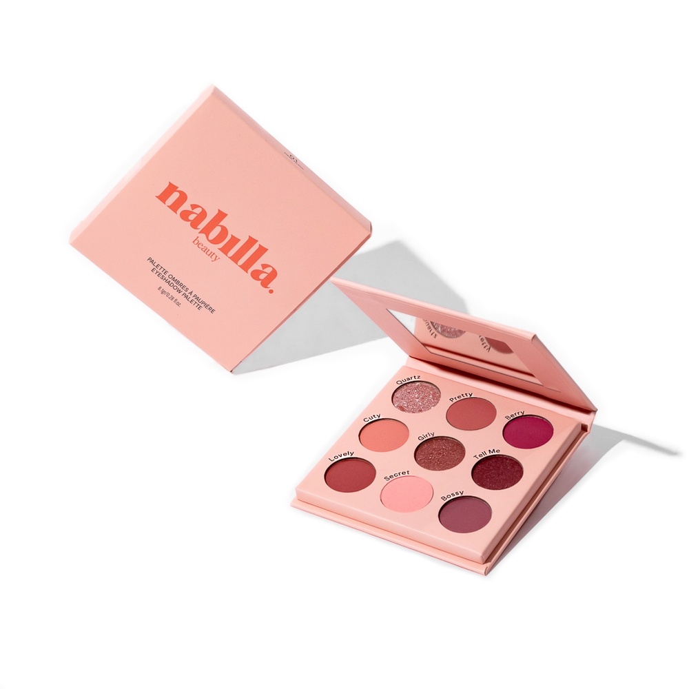 nabilla beauty Pink Nude 01 Palette fard à paupières 9 teintes