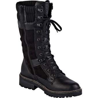 Remonte Schnürstiefel in schwarz