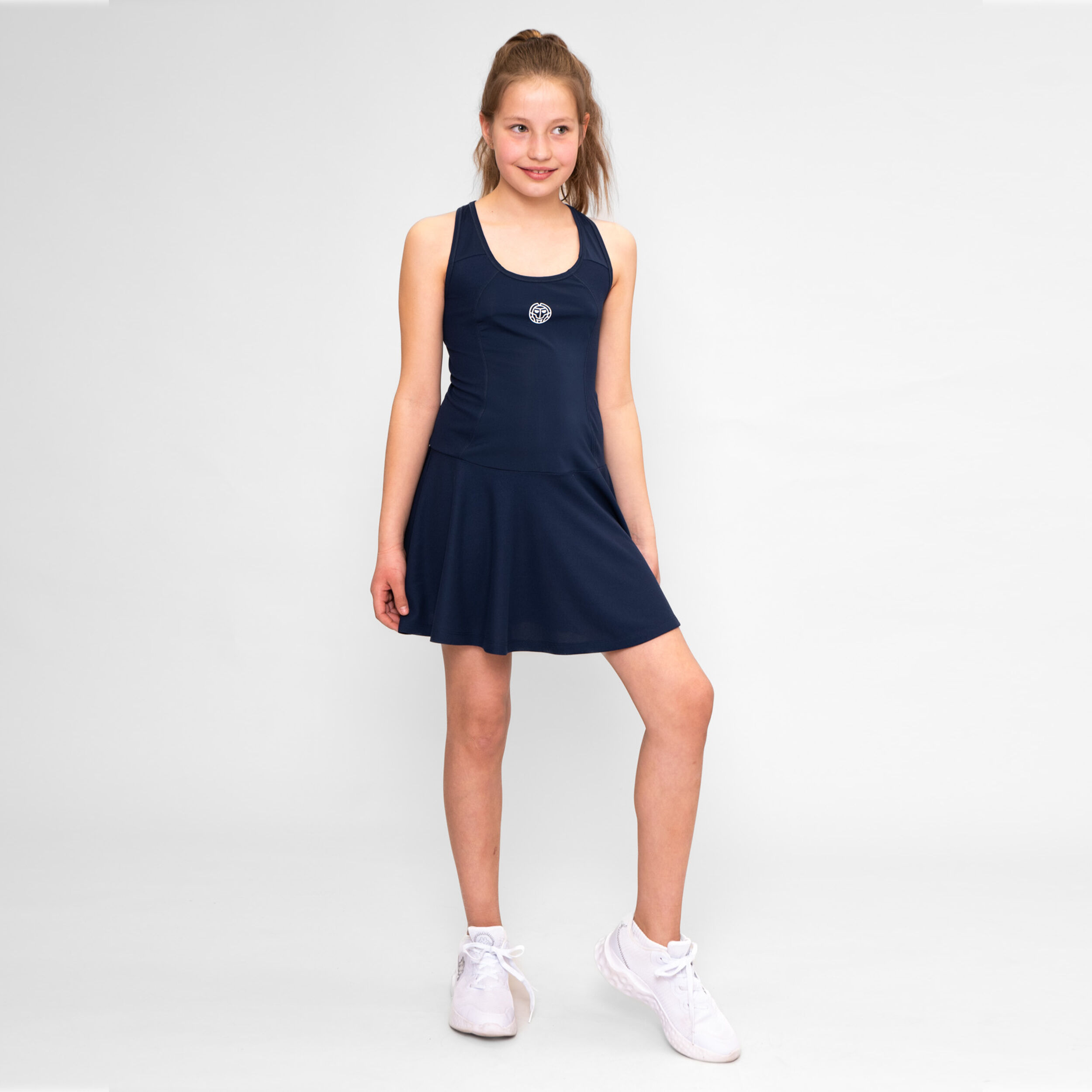 Crew Kleid Mädchen - Dunkelblau