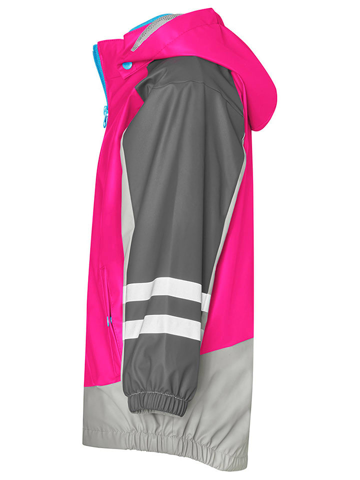 Playshoes Regenjacke 3in1 in Pink/ Grau günstig kaufen
