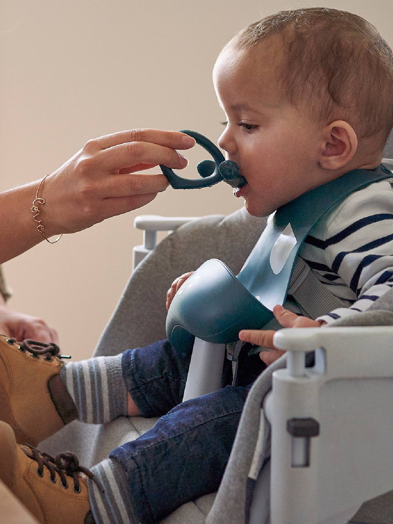 Babymoov Esslerngeschirr aus Silikon FIRST'ISY BABYMOOV - blau