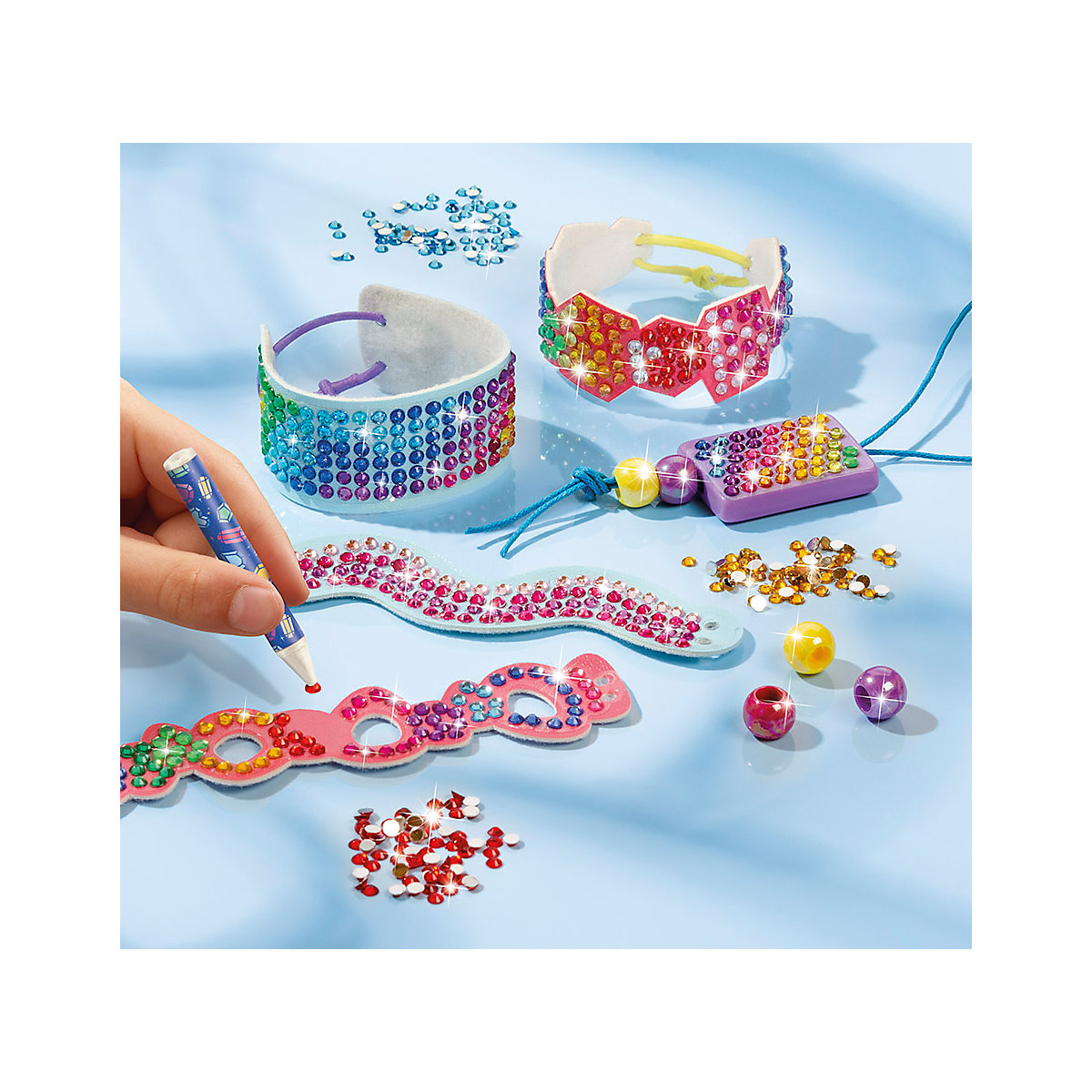 Creativity Diamant Factory - Schmuckbasteln mit Glitzerperlen im Geschenkkoffer