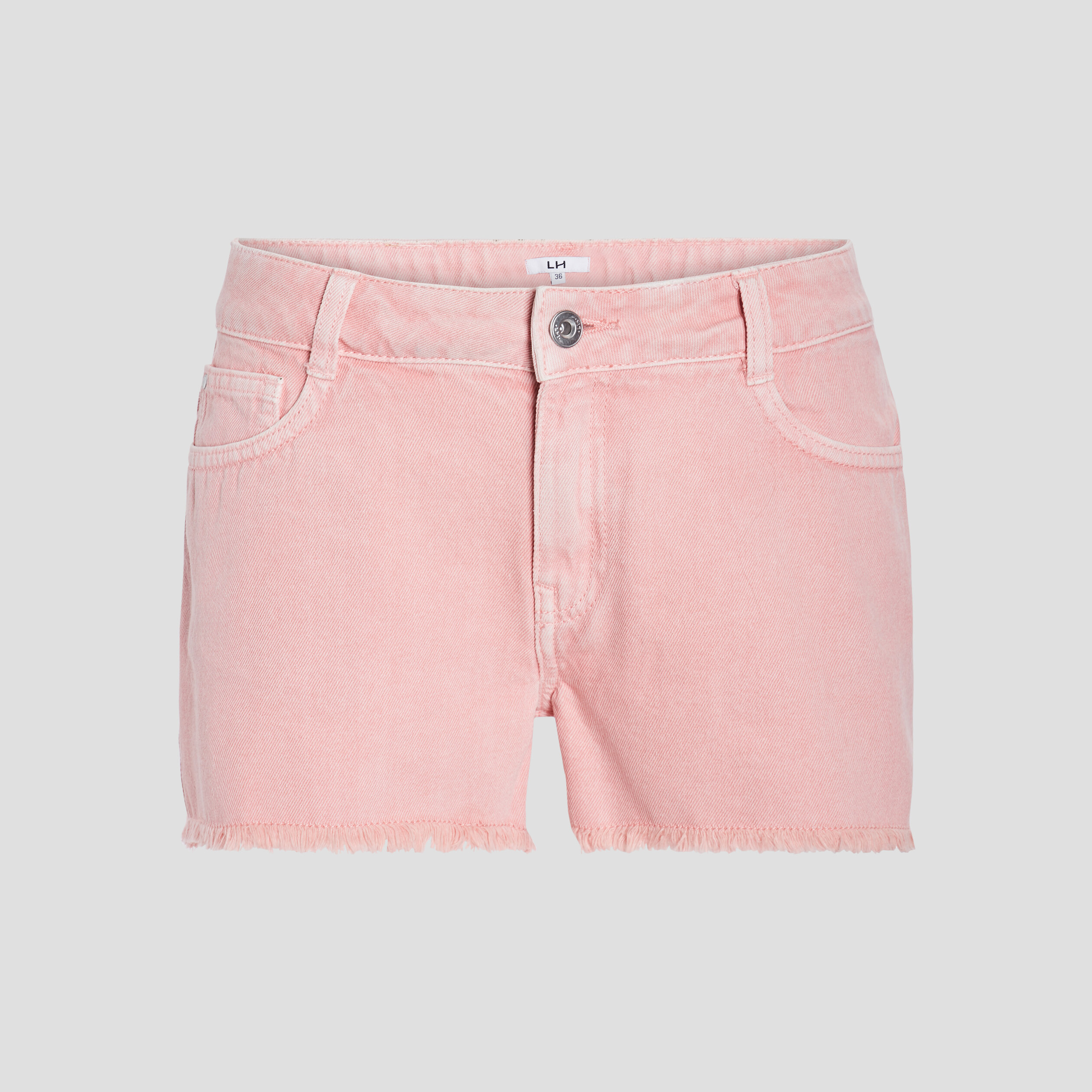 Short slim à bords francs rose femme | La Halle