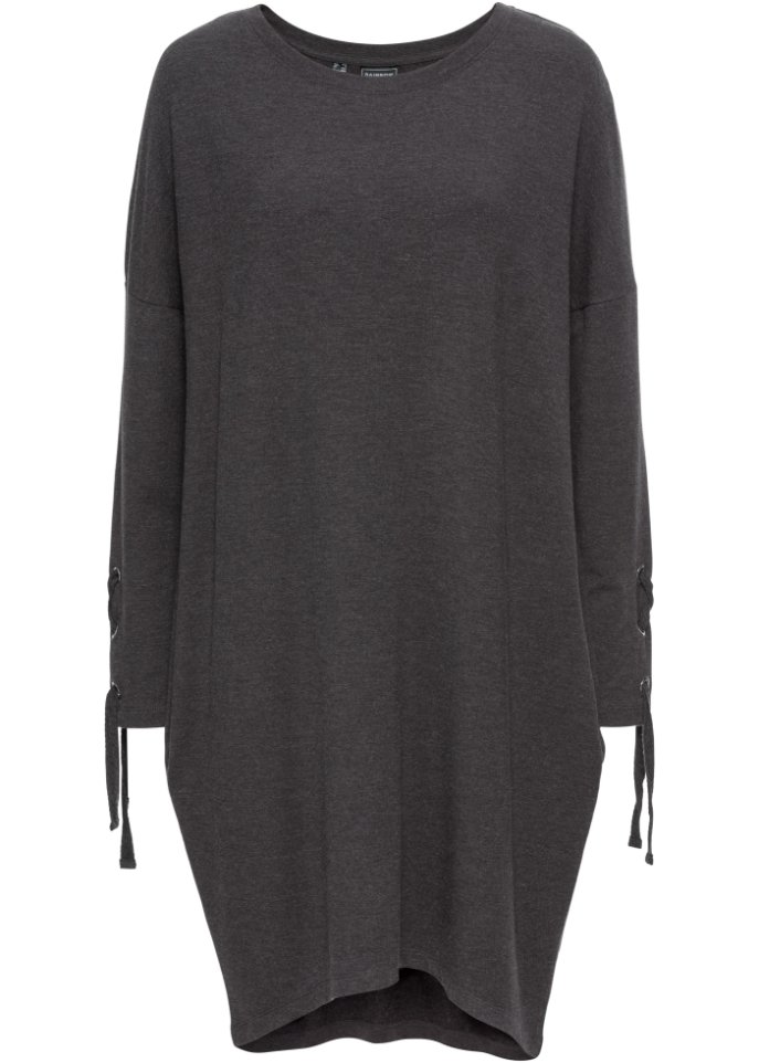 Sweatkleid mit Schnürungen