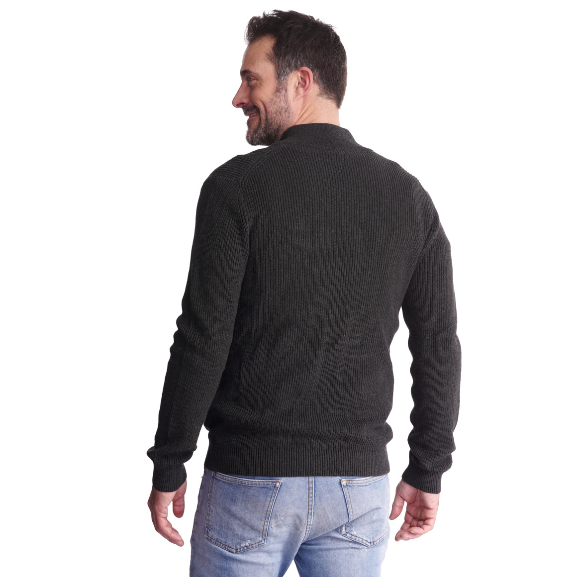 Herren Strickjacke mit Reißverschluss