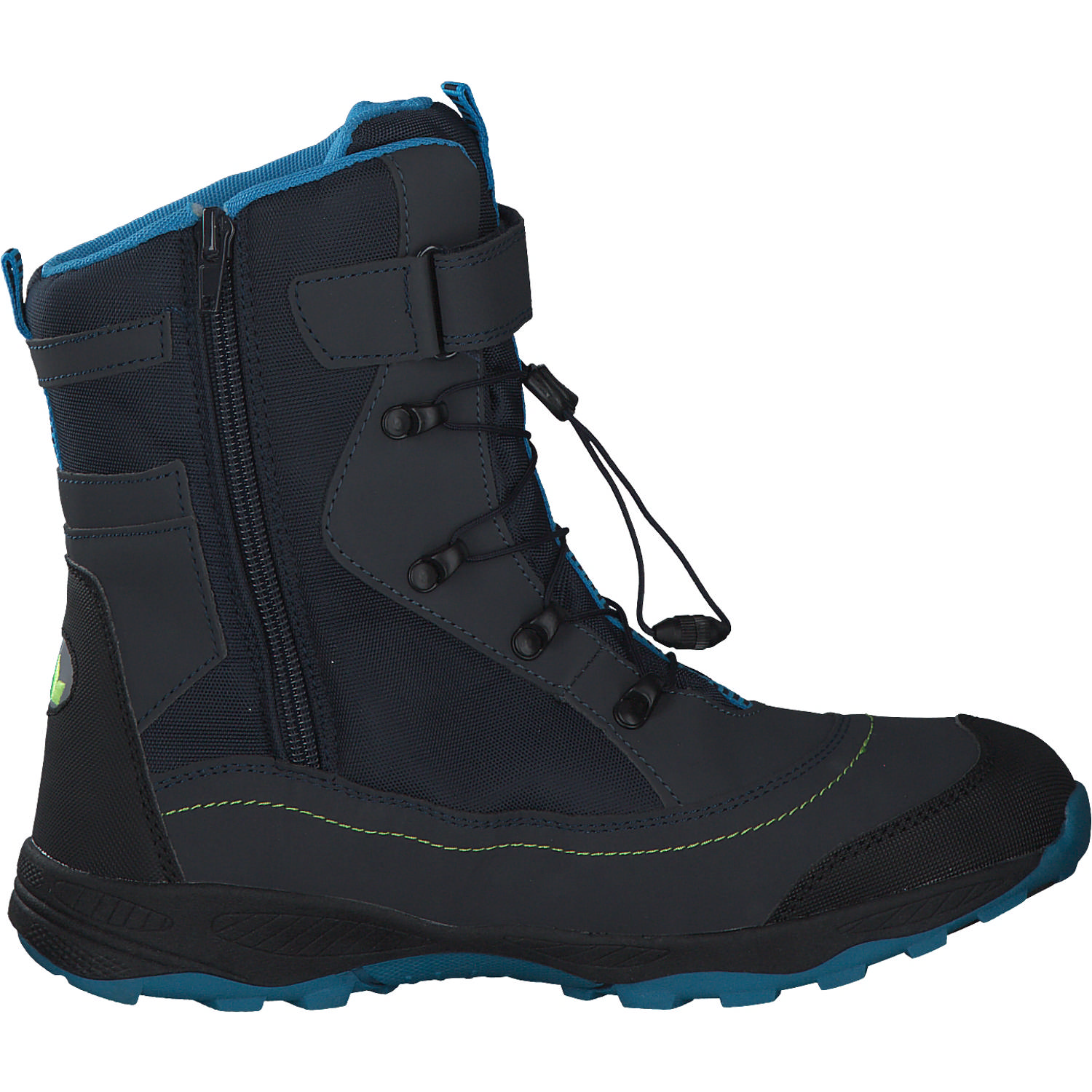 Geka Sundsvall, Winterstiefel, Kinder, marine/blau/lemon