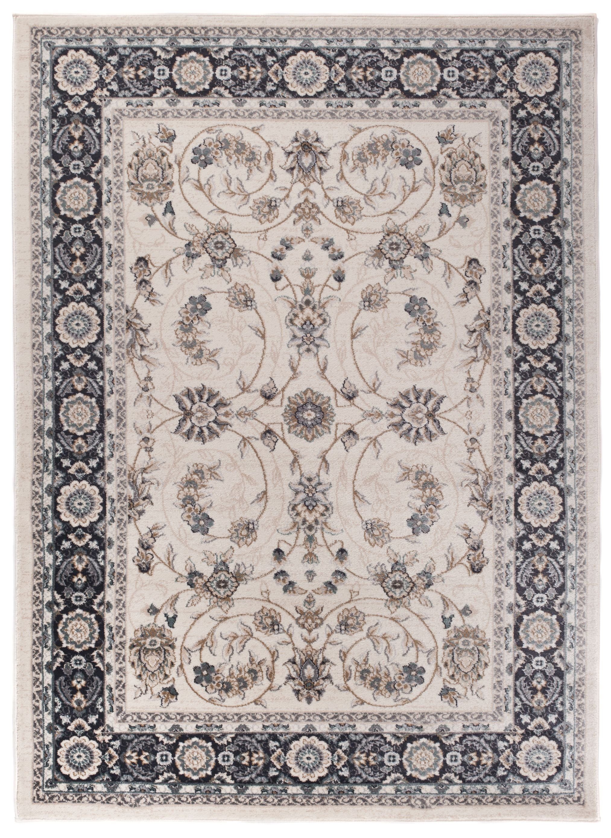 Orientteppich Oriente Teppich - Traditioneller Teppich Orient Beige Grau, Mazovia, 60 x 100 cm, Geeignet für Fußbodenheizung, Pflegeleicht, Wohnzimmerteppich