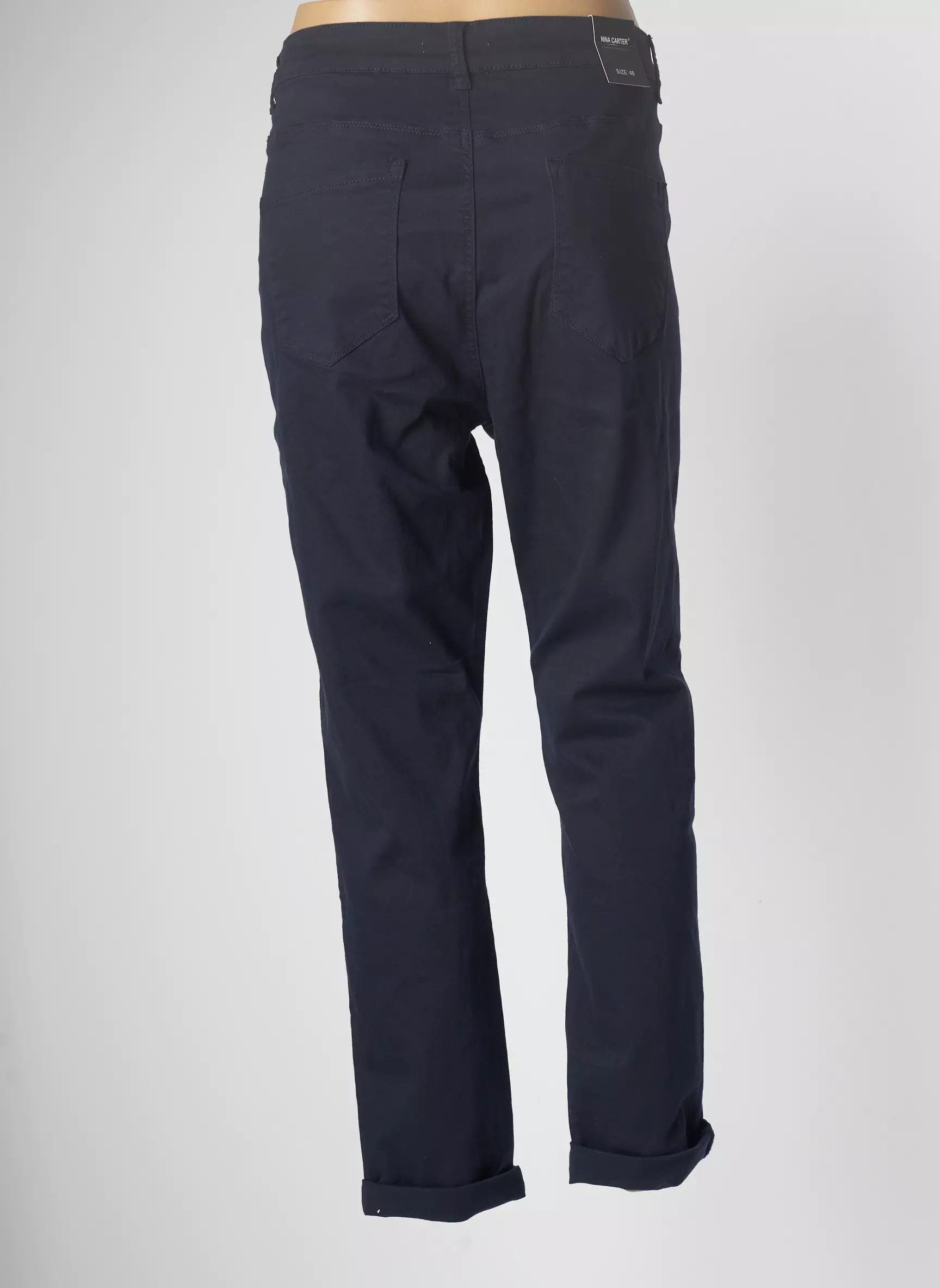 Nina Carter Pantalons Droits Femme couleur bleu
