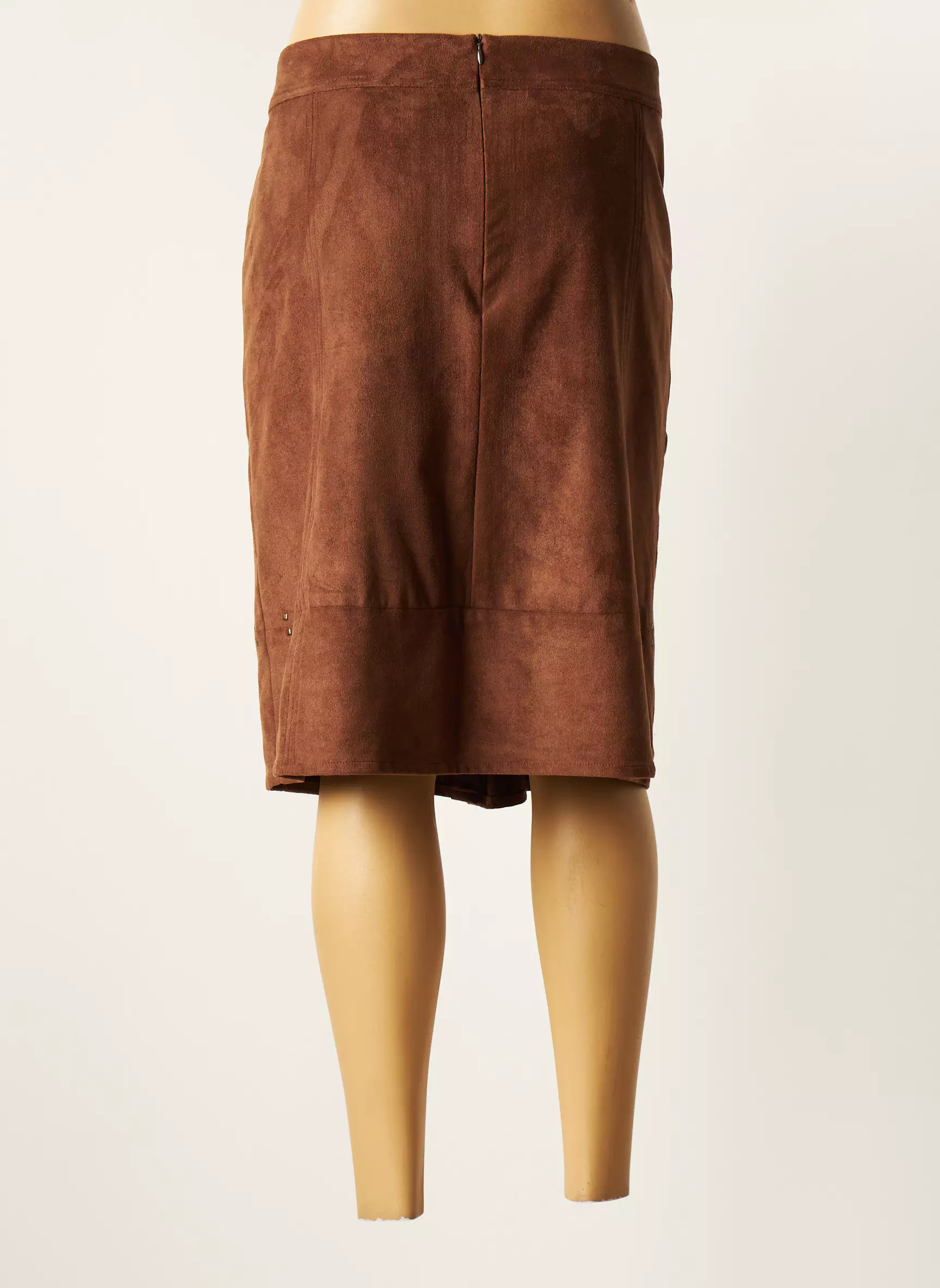 Felino Jupes Mi Longues Femme couleur marron