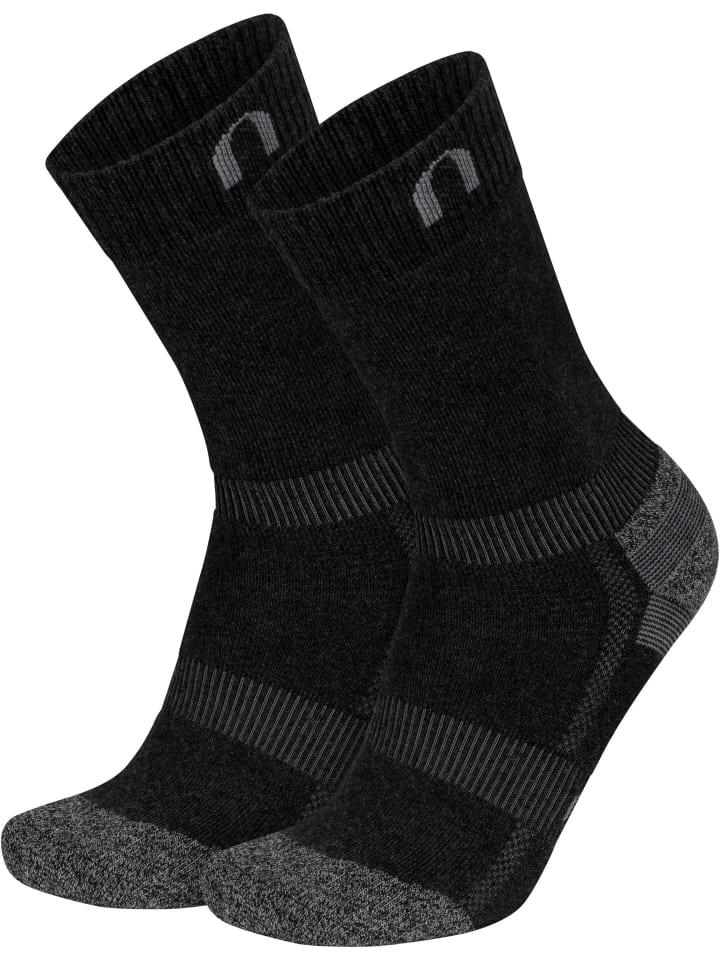 normani 2 Paar Merino Wander- und Funktionssocken in Anthrazit günstig kaufen