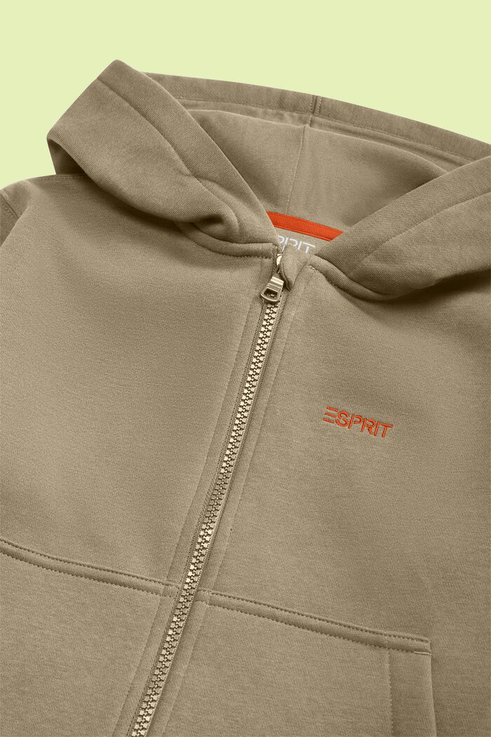 Logo-Kapuzenjacke mit Reißverschluss