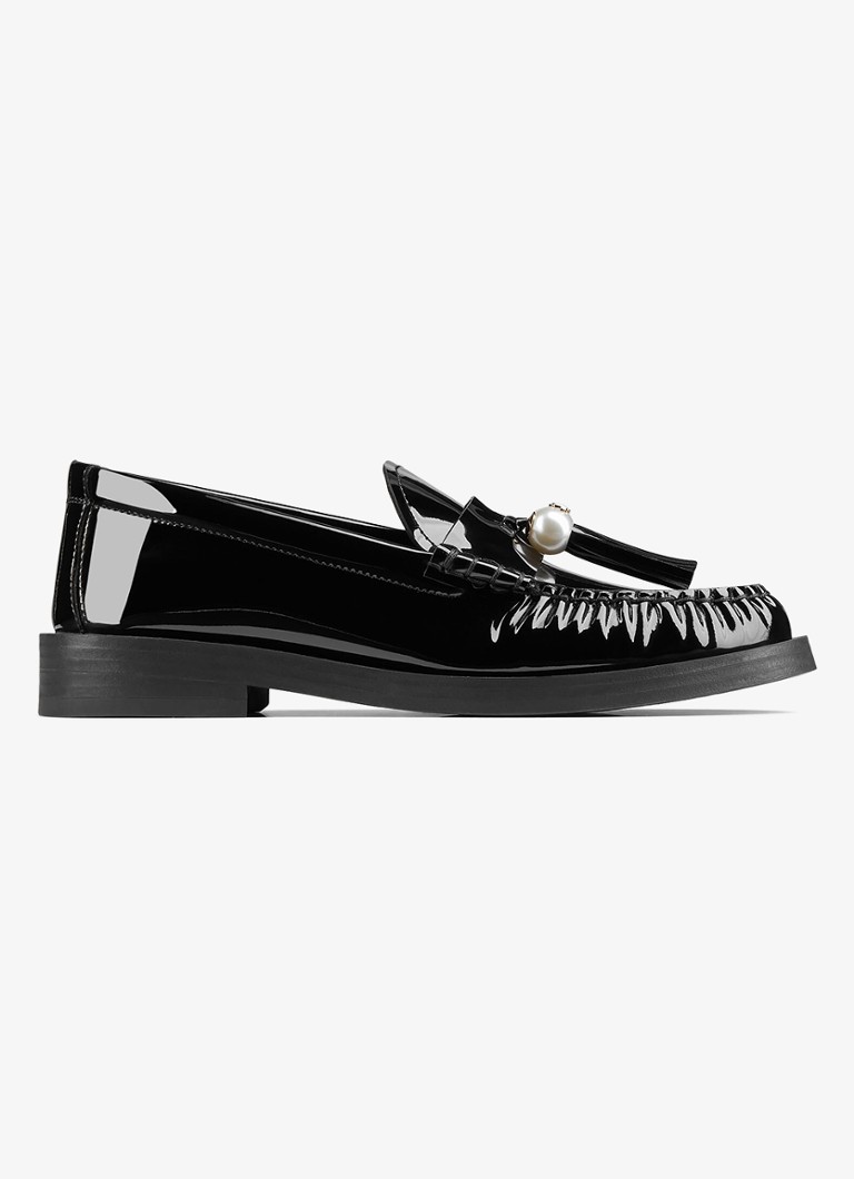 Jimmy Choo Addie lakotas ādas mokasīni