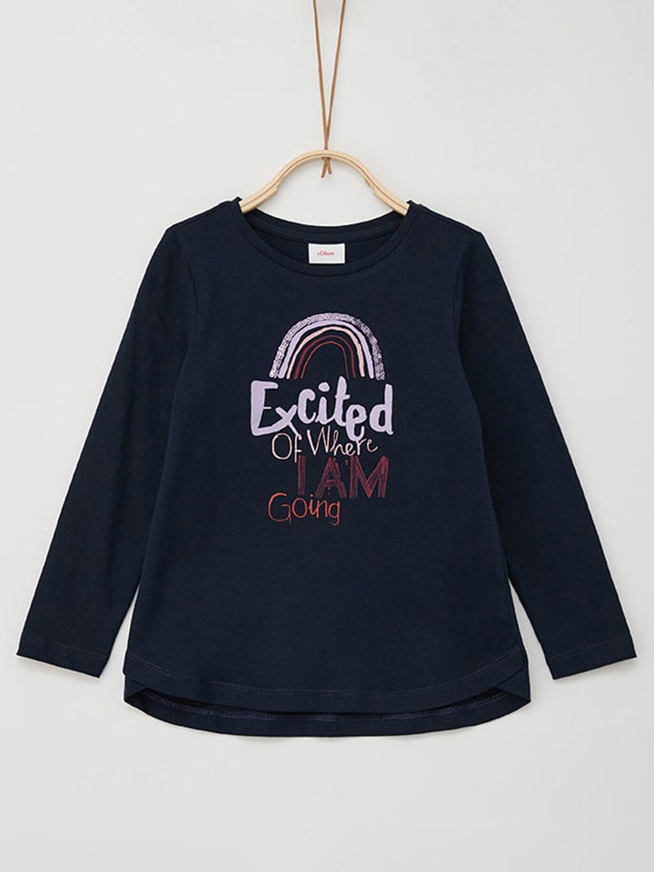 s.Oliver Longsleeve in Dunkelblau günstig kaufen